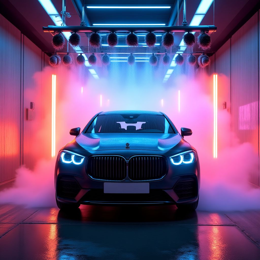 Túnel de lavado de coches automático